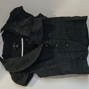 Cute cap sleeve blazer blouse